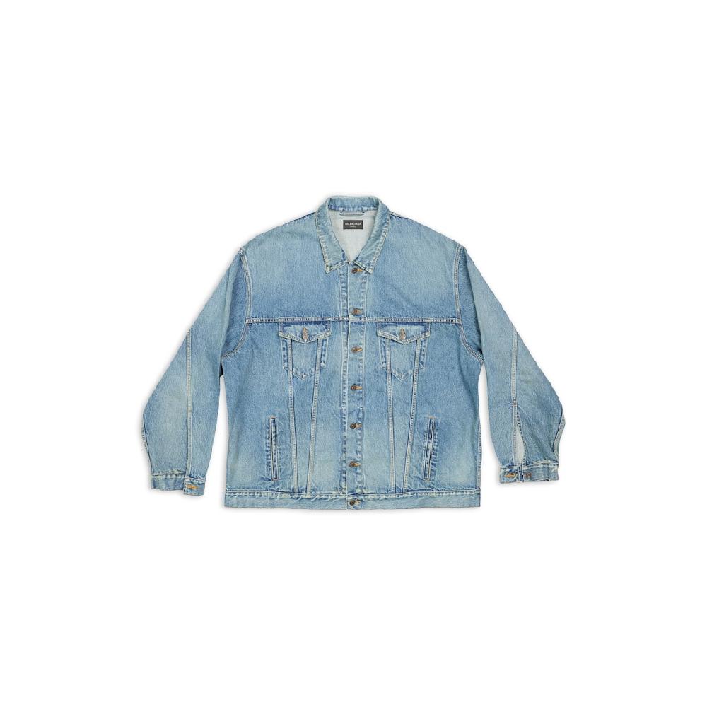 Balenciaga Chaqueta Oversized En Azul Ácido