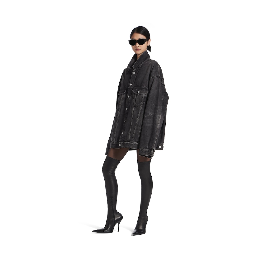 Balenciaga Chaqueta Oversized En Negro