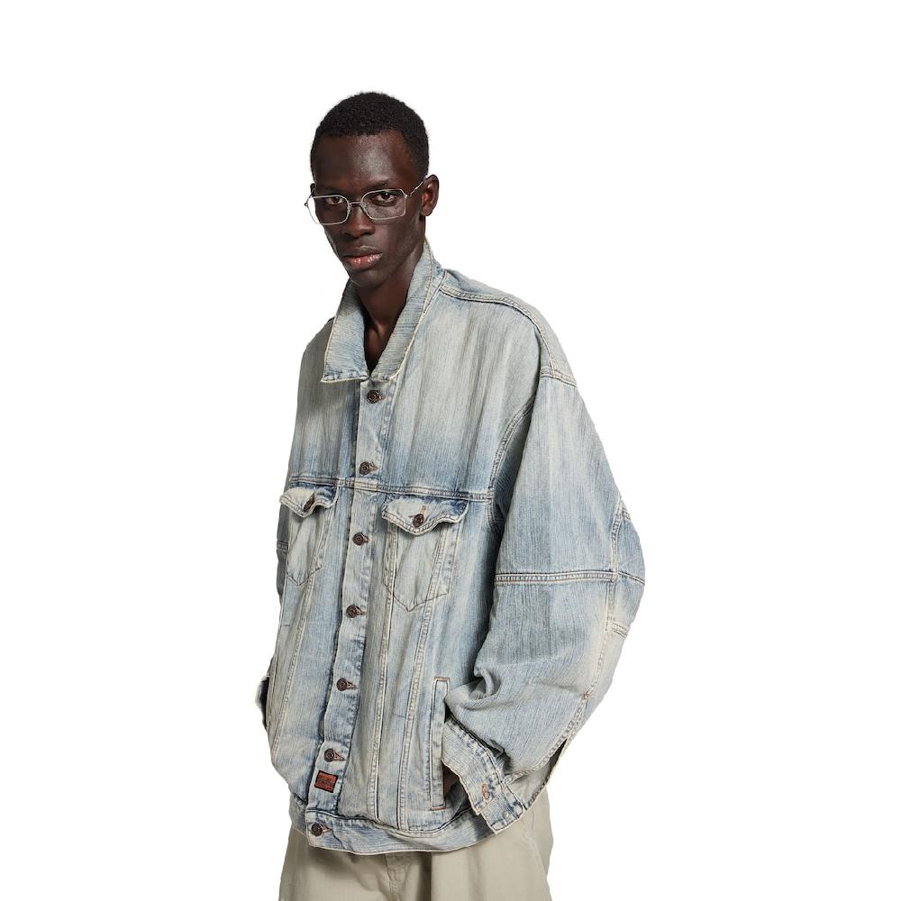 Balenciaga Chaqueta Oversized Para Hombre En Azul