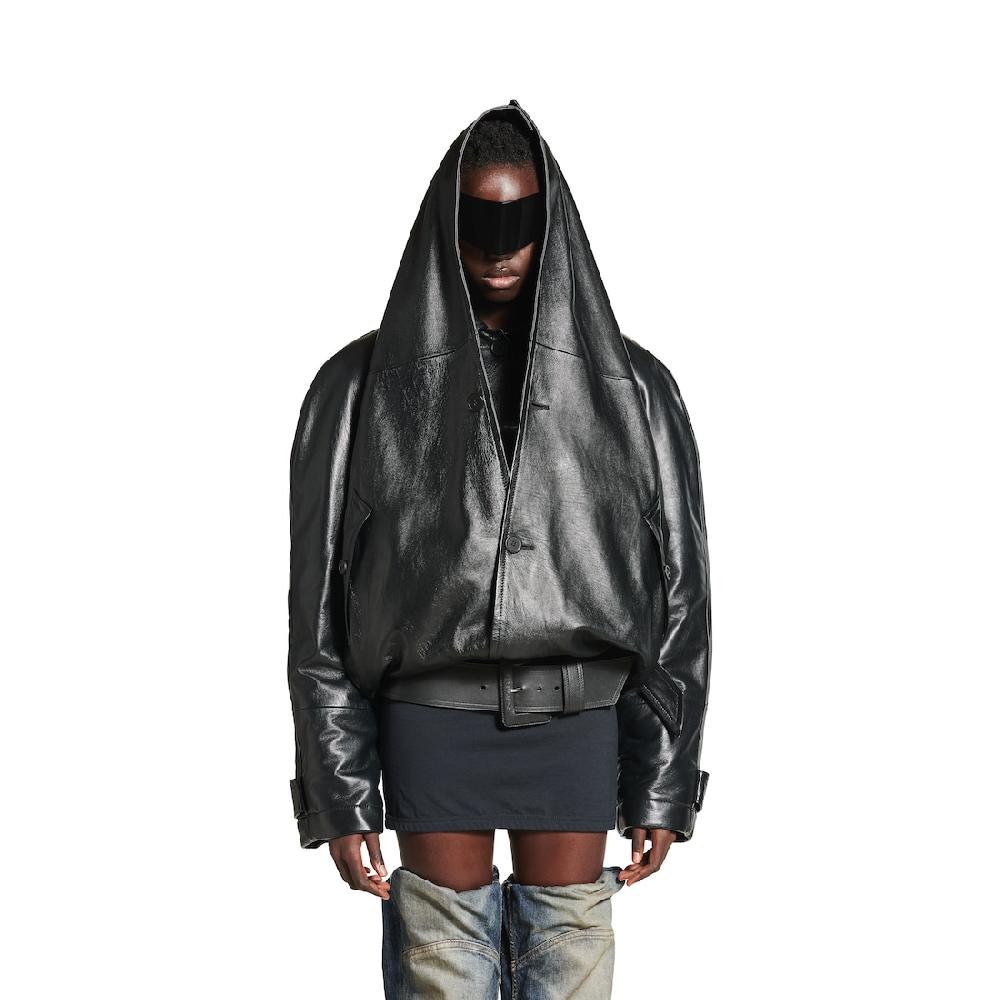 Balenciaga Chaqueta Volteada Para Mujer En Negro