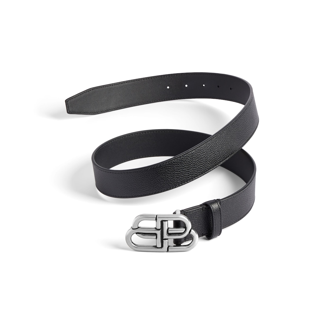 Balenciaga Cinturón Ancho Bb Para Hombre En Negro