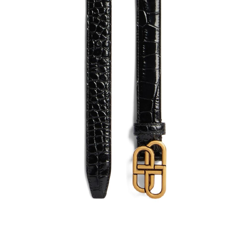 Balenciaga Cinturón Bb Thin para Mujer en Negro