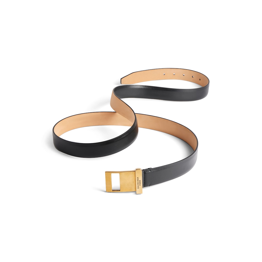 Balenciaga Cinturón Clip Para Hombre En Negro