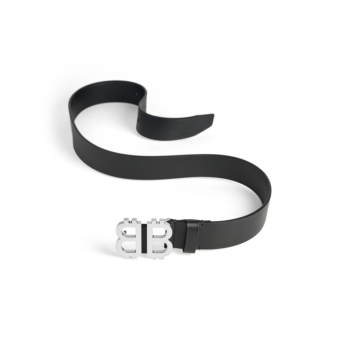 Balenciaga Cinturón Crypto Bb Para Hombre En Negro