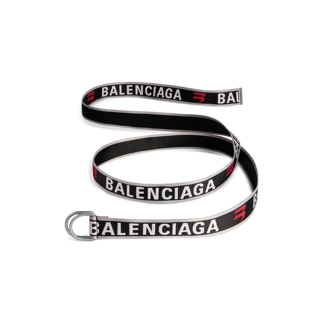 Balenciaga Cinturón D Ring Para Hombre En Gris