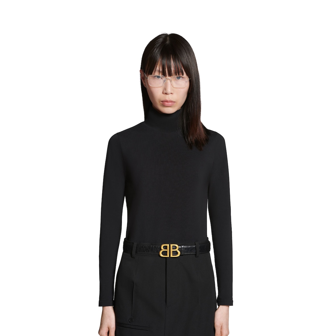 Balenciaga Cinturón Monaco Para Mujer En Negro