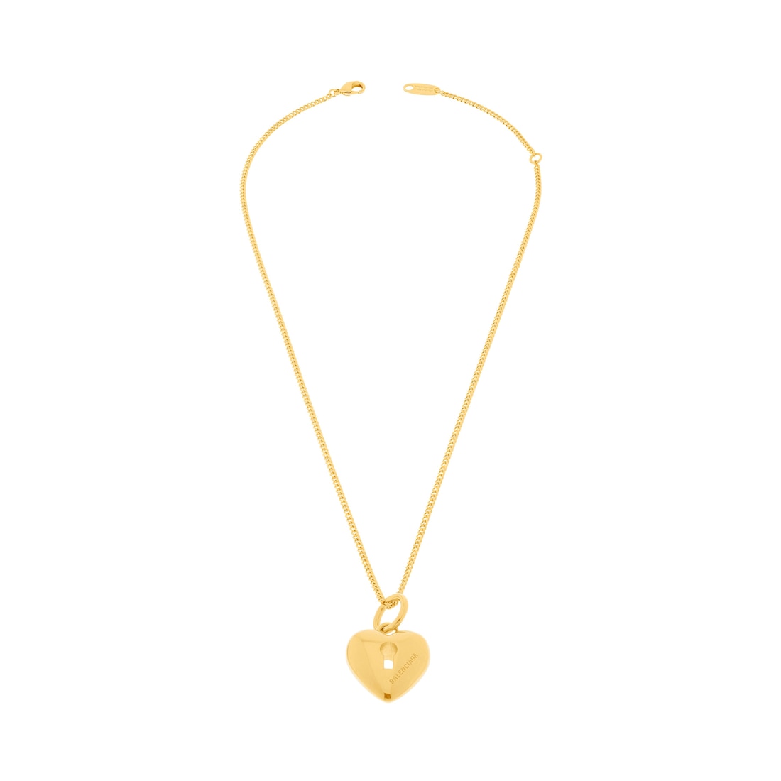 Balenciaga Collar Amour Heart Para Mujer En Dorado