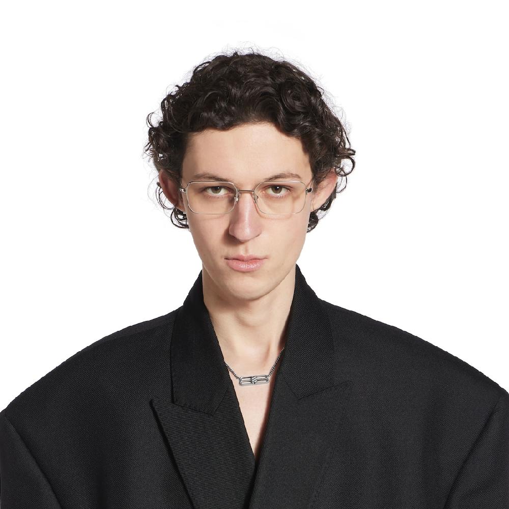 Balenciaga Collar Bb Icon En Plateado Antiguo