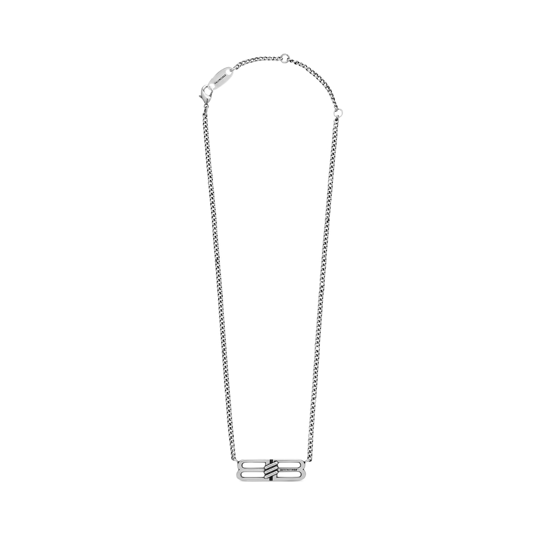 Balenciaga Collar Bb Icon En Plateado Antiguo