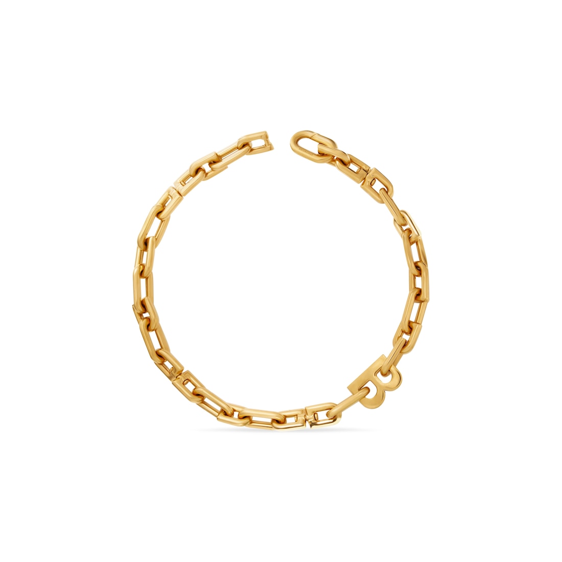 Balenciaga Collar Fino B Chain En Dorado