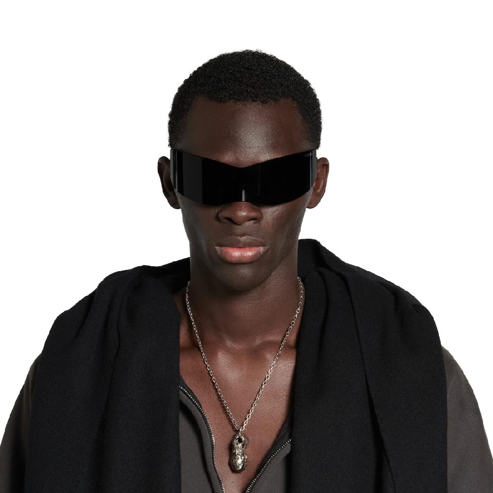 Balenciaga Collar Fino Cargo Keyholder En Plateado