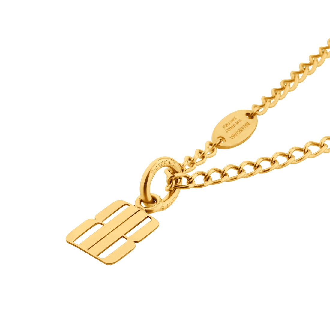 Balenciaga Collar Fino Nano En Dorado