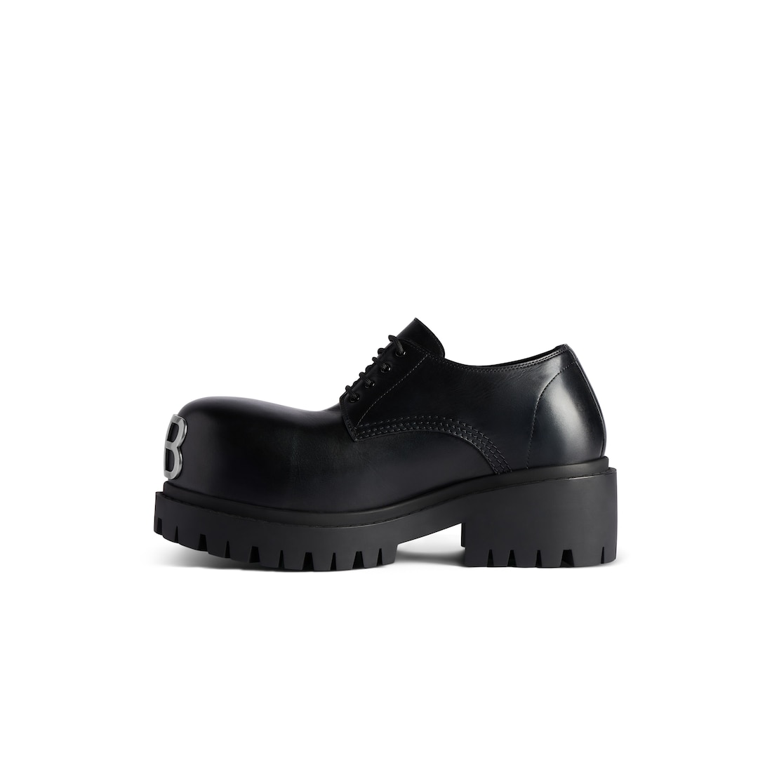 Balenciaga Derby Stomper Para Hombre En Negro