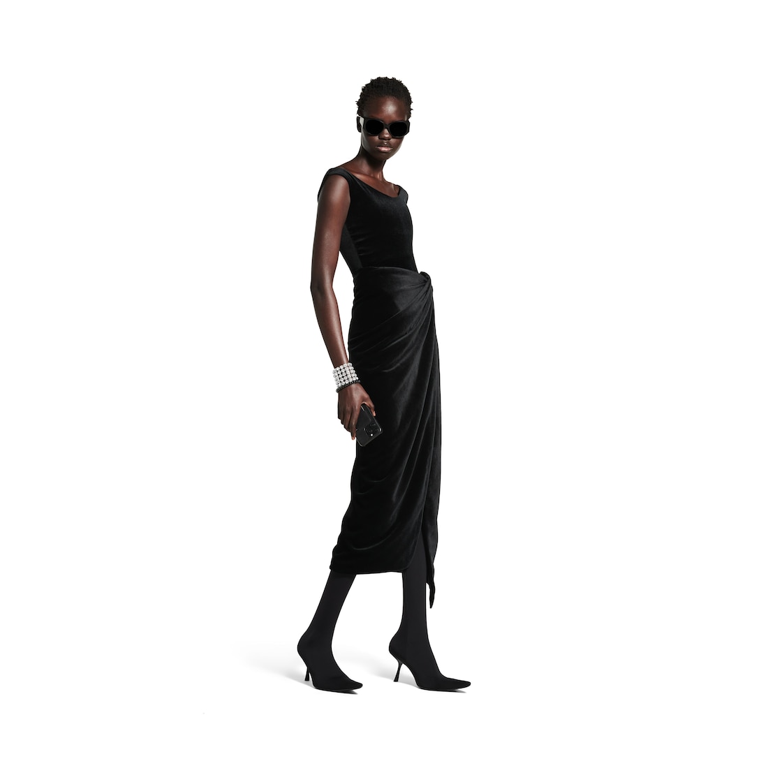 Balenciaga Falda Wrap para Mujer en Negro