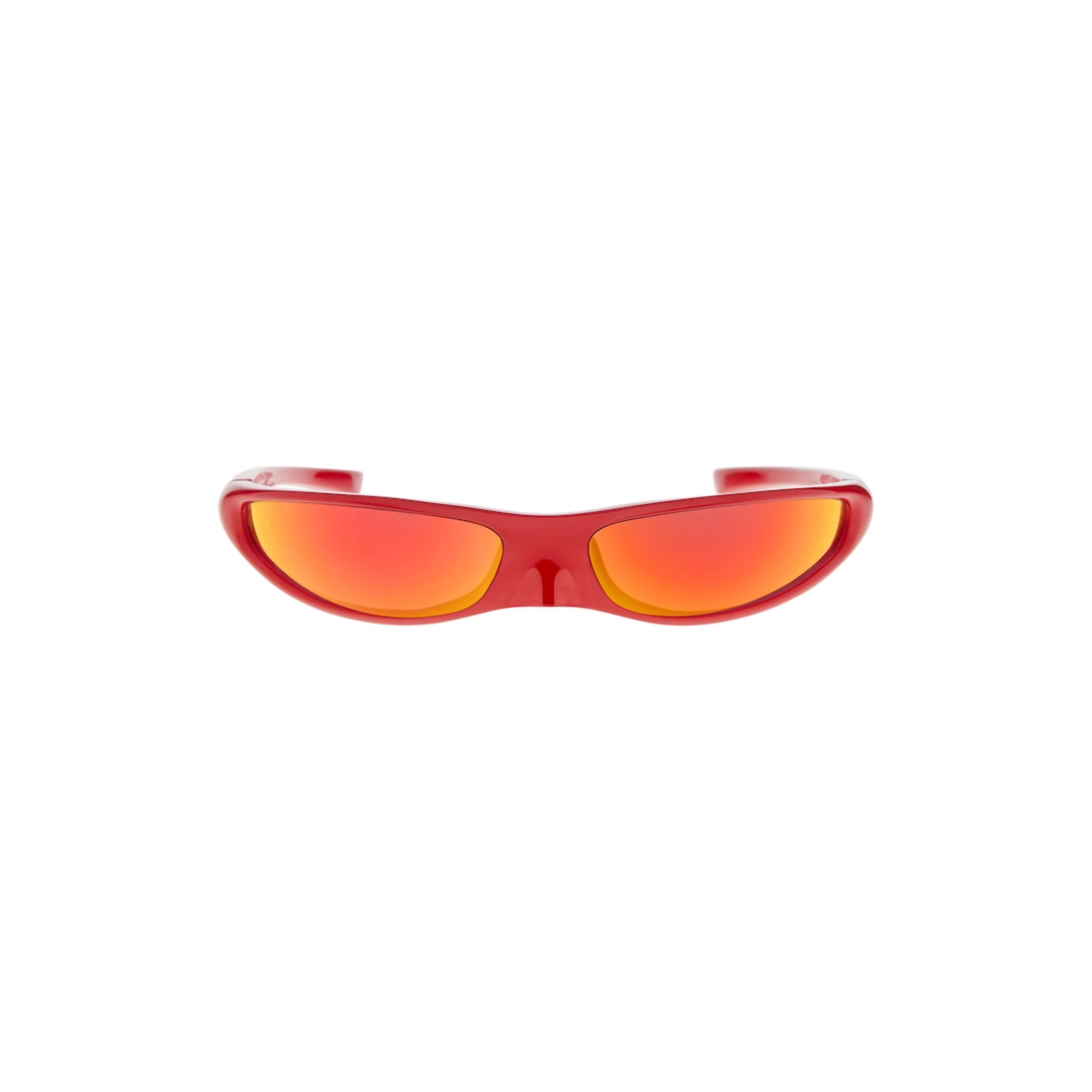 Balenciaga Gafas De Sol Blade Rectangle En Rojo