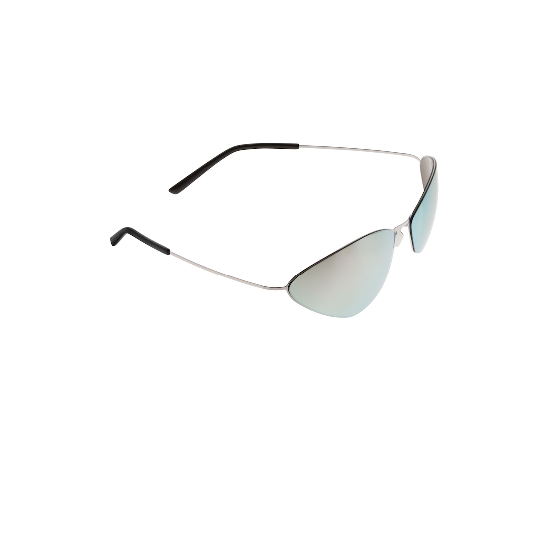 Balenciaga Gafas De Sol Malibu Round En Plateado