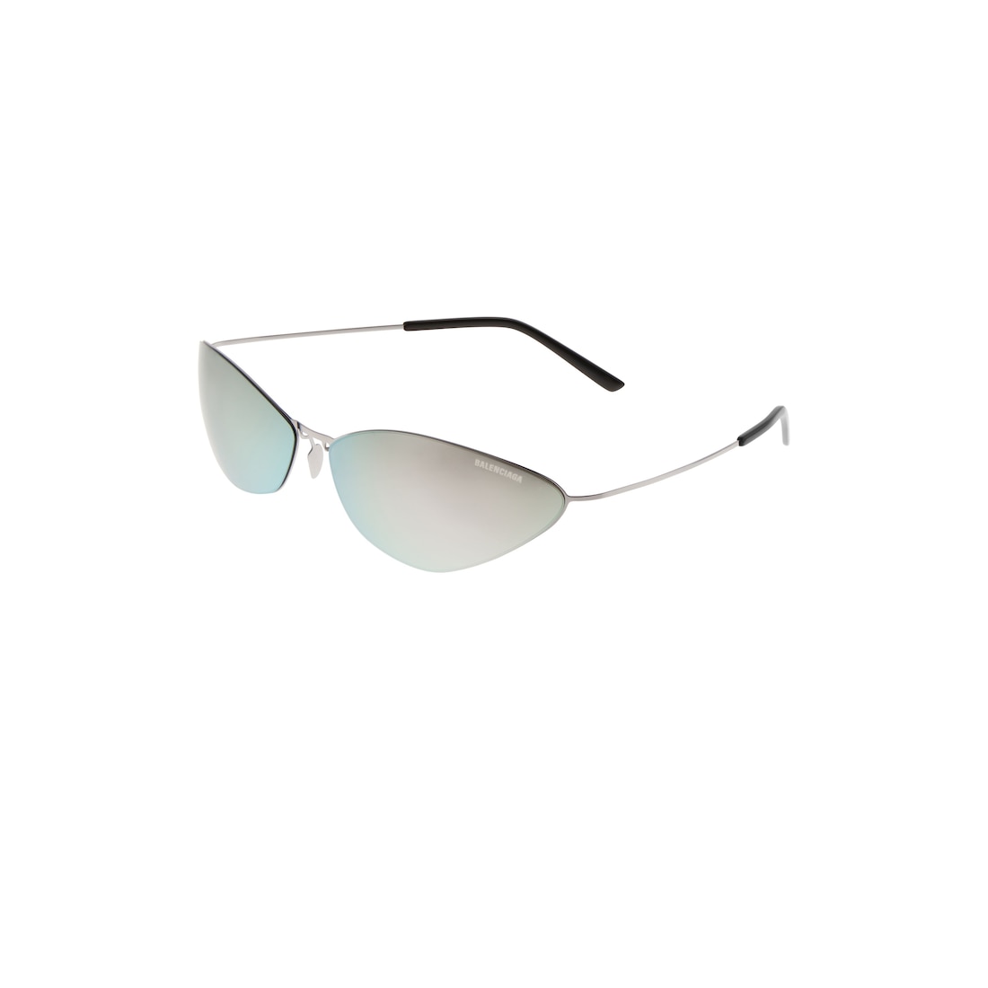 Balenciaga Gafas De Sol Malibu Round En Plateado