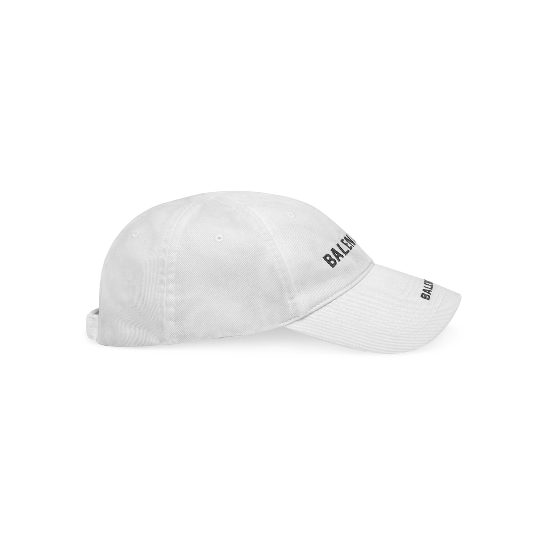 Balenciaga Gorra Double Logo En Blanco