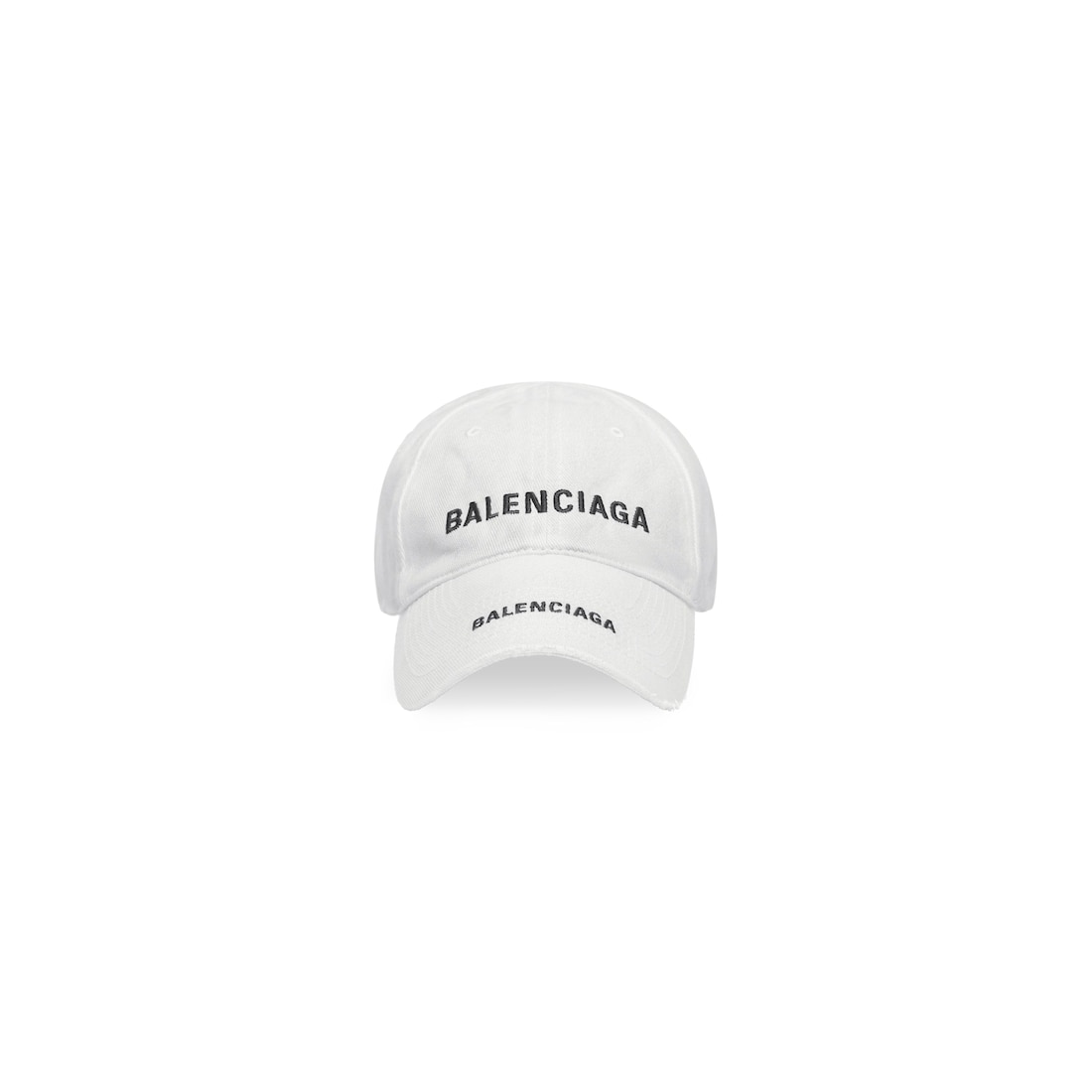 Balenciaga Gorra Double Logo en Blanco