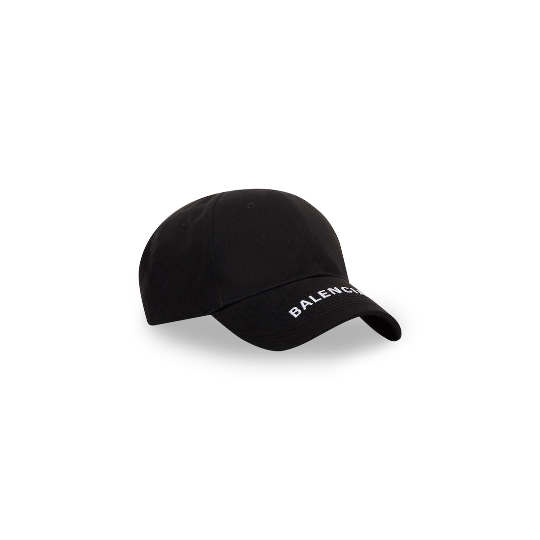 Balenciaga Gorra Logo Visor En Negro