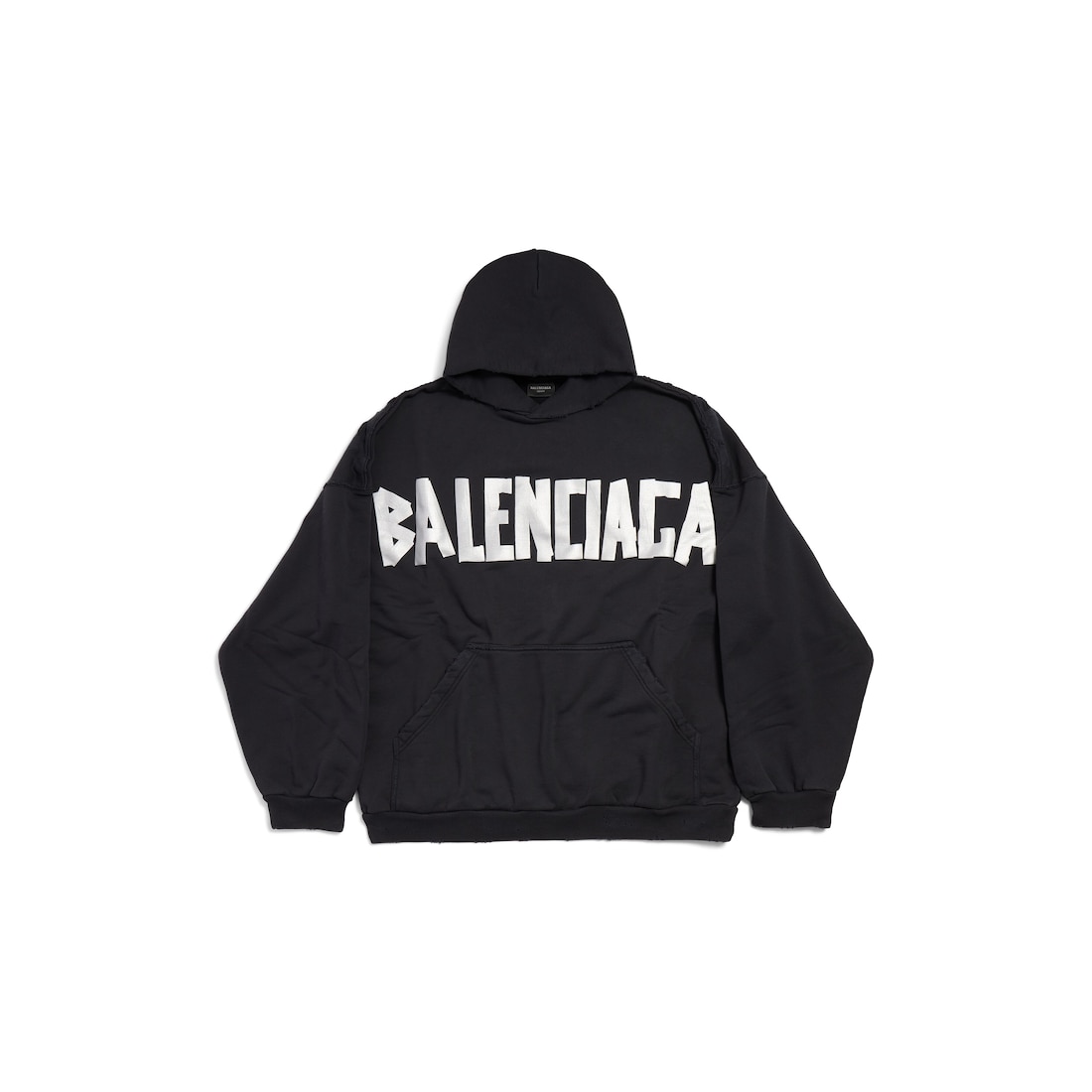 Balenciaga Hoodie New Tape Type Oversize en Negro