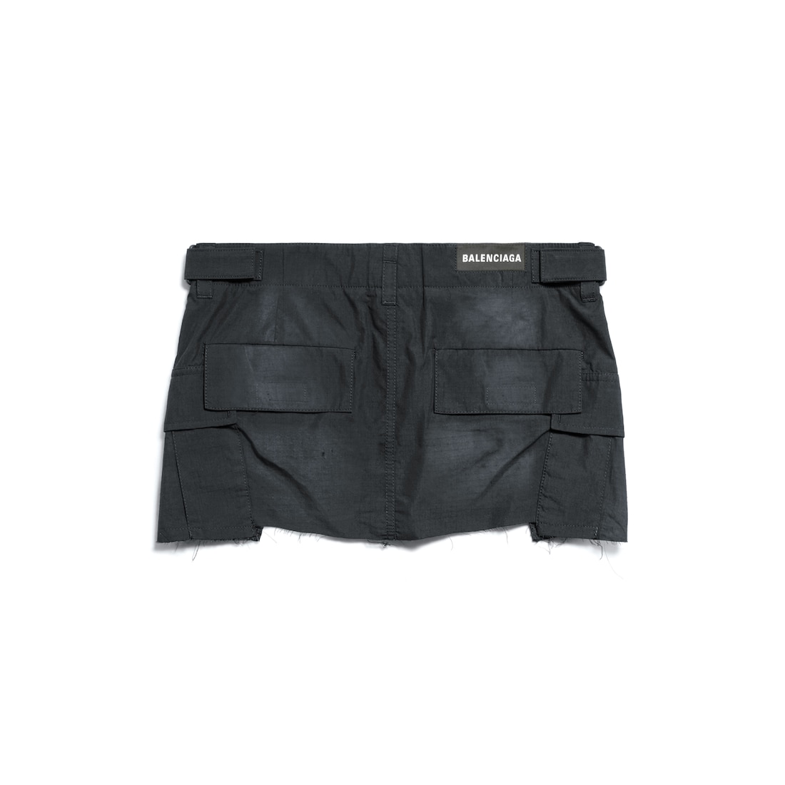 Balenciaga Minifalda Cargo Para Mujer En Negro
