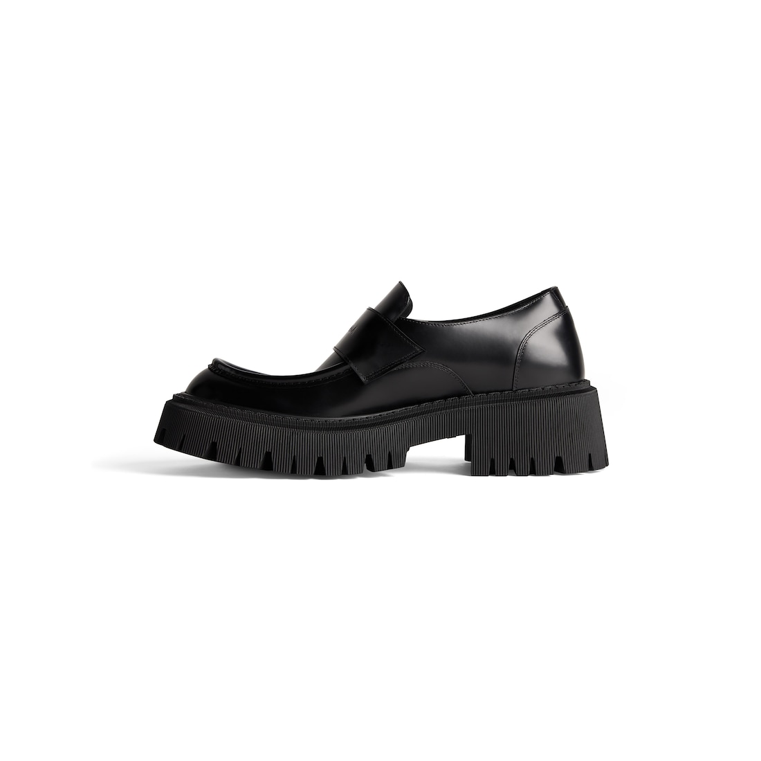 Balenciaga Mocasín Tractor Para Mujer En Negro