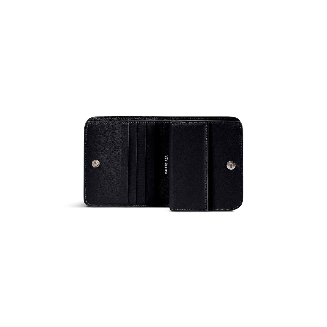 Balenciaga Monedero Y Tarjetero Cash Flap En Negro