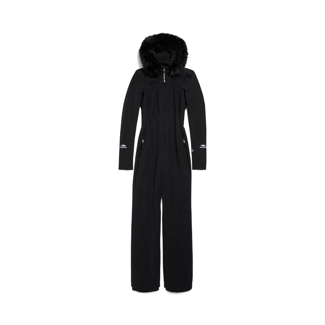 Balenciaga Mono Ski Ajustado para Mujer en Negro