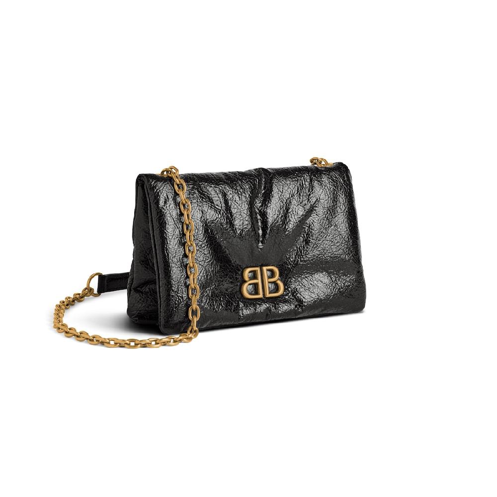 Balenciaga Nanobolso Monaco Para Mujer En Negro