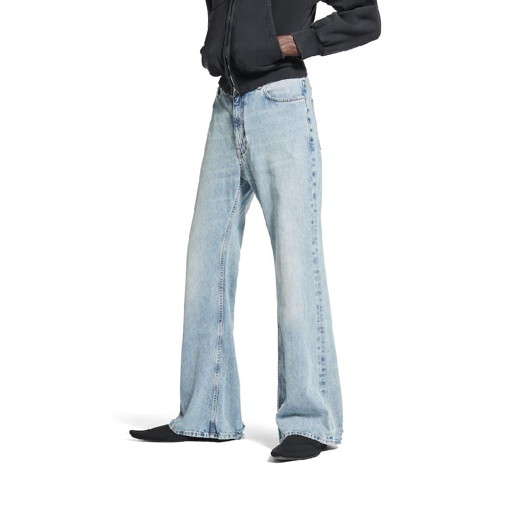 Balenciaga Pantalón Acampanado En Azul Claro