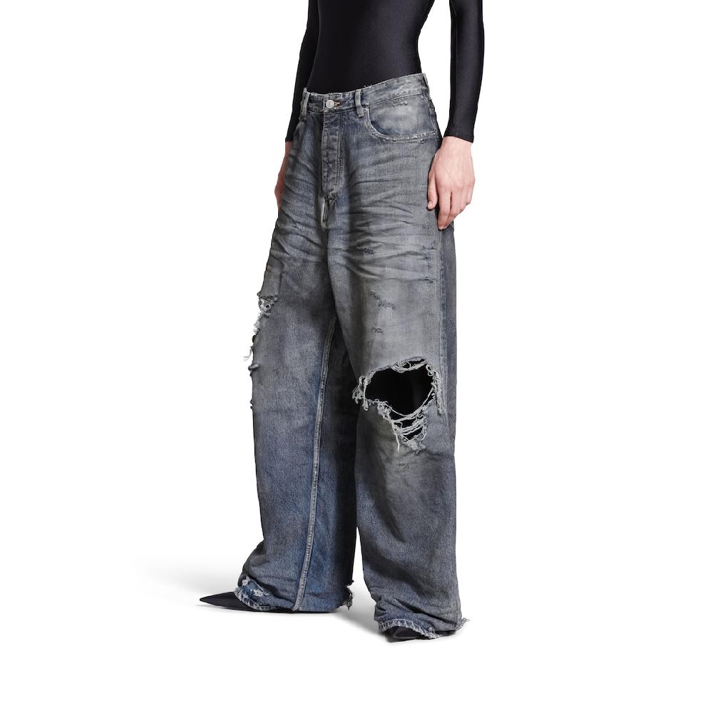 Balenciaga Pantalón Baggy En Azul Claro