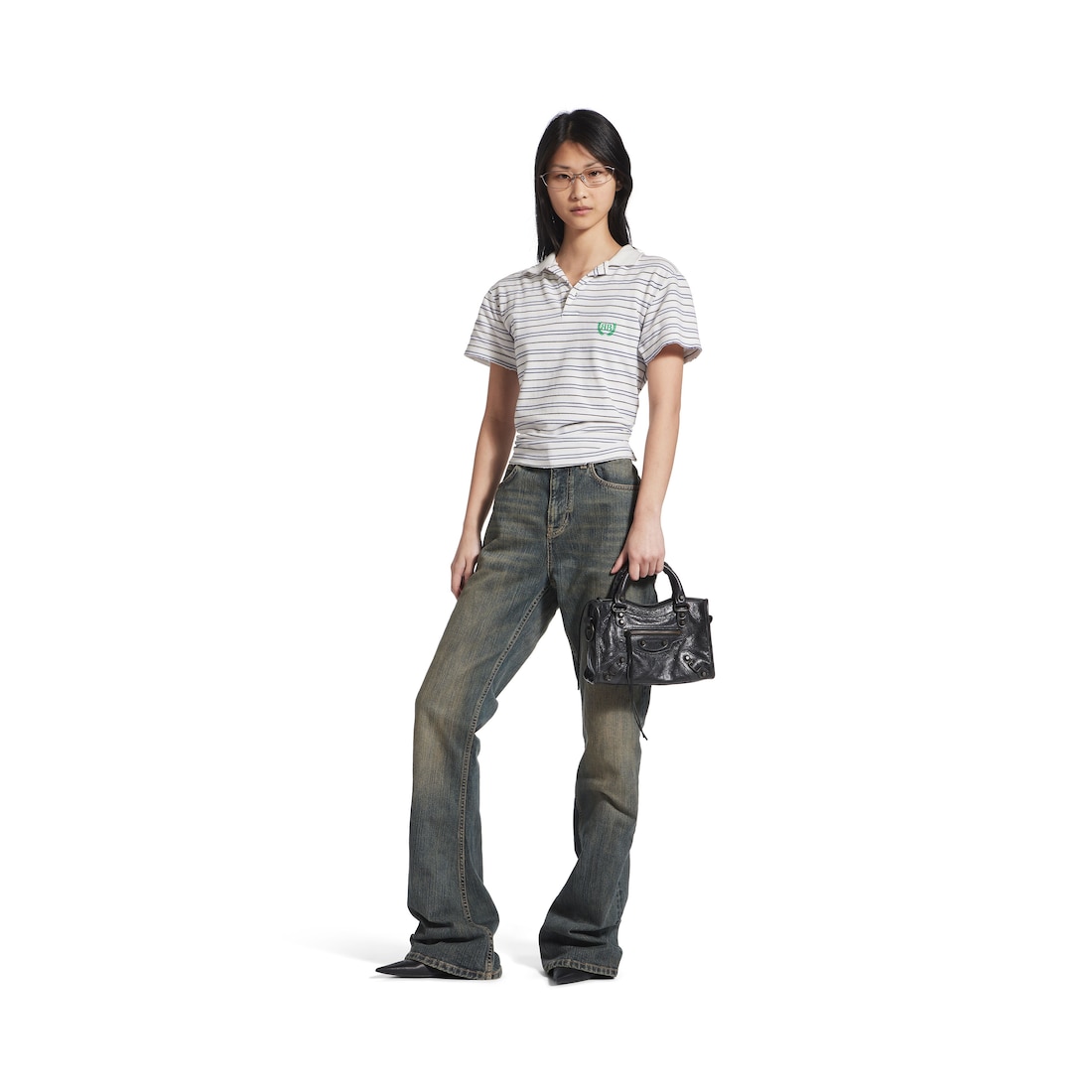 Balenciaga Pantalón Bootcut En Azul Claro