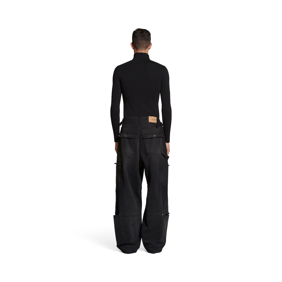 Balenciaga Pantalón Cargo En Negro