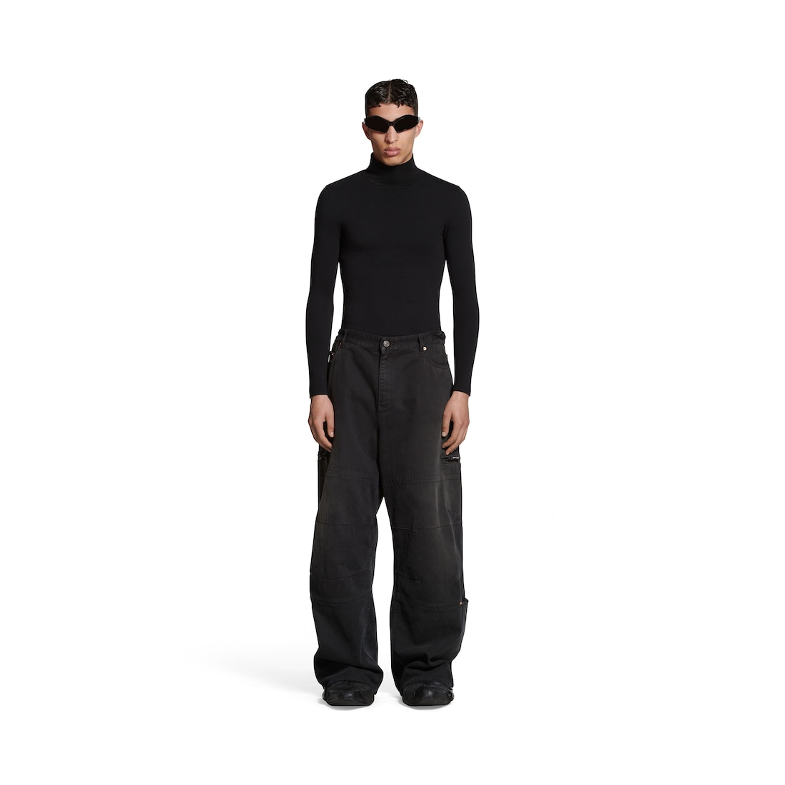 Balenciaga Pantalón Cargo en Negro