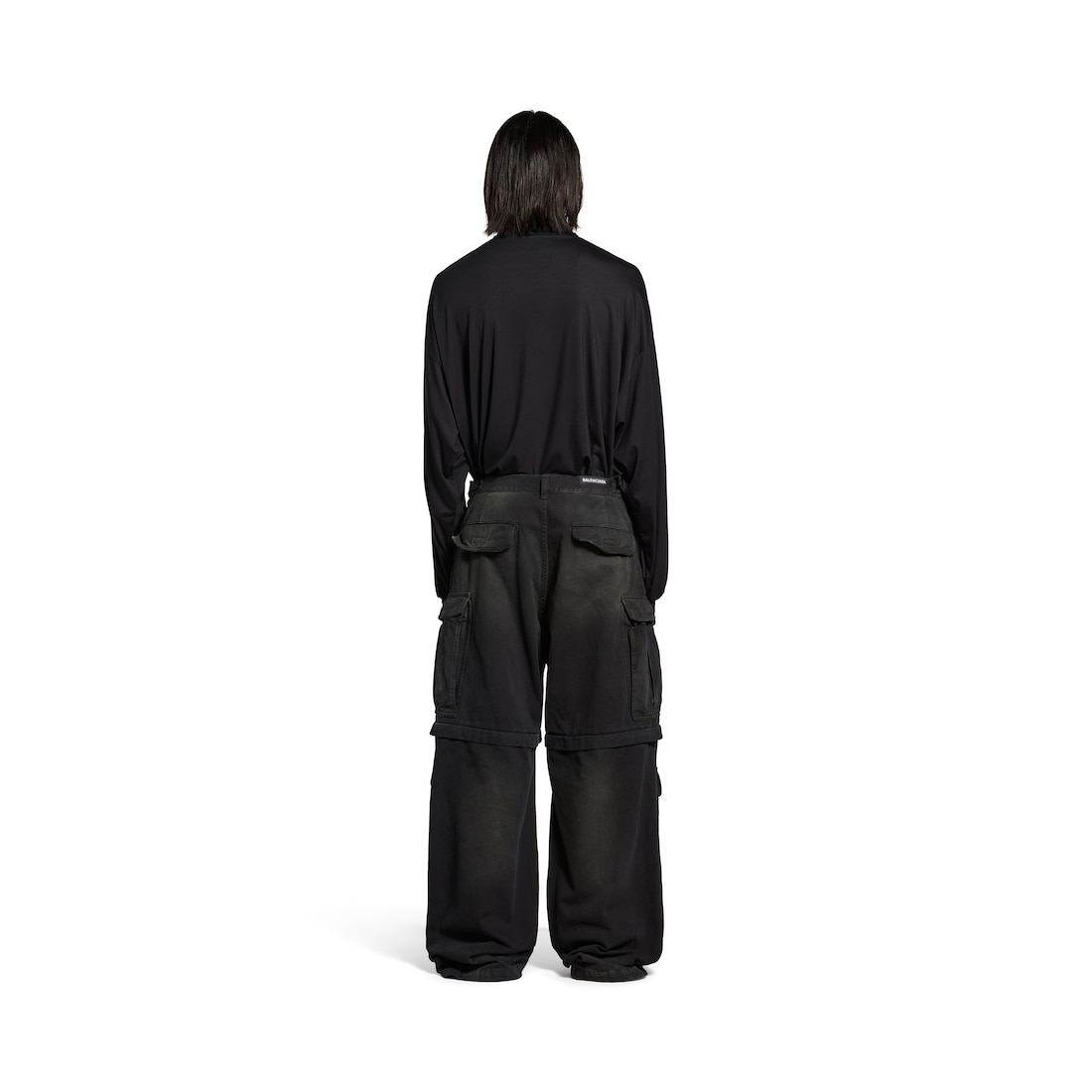 Balenciaga Pantalón Cargo Para Hombre En Negro