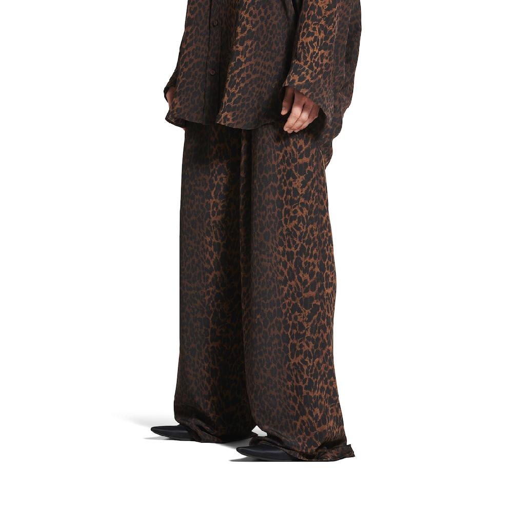 Balenciaga Pantalón De Pijama Para Mujer En Marrón