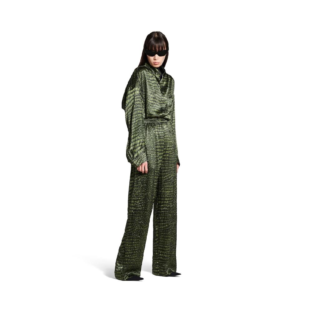 Balenciaga Pantalón De Pijama para Mujer en Verde