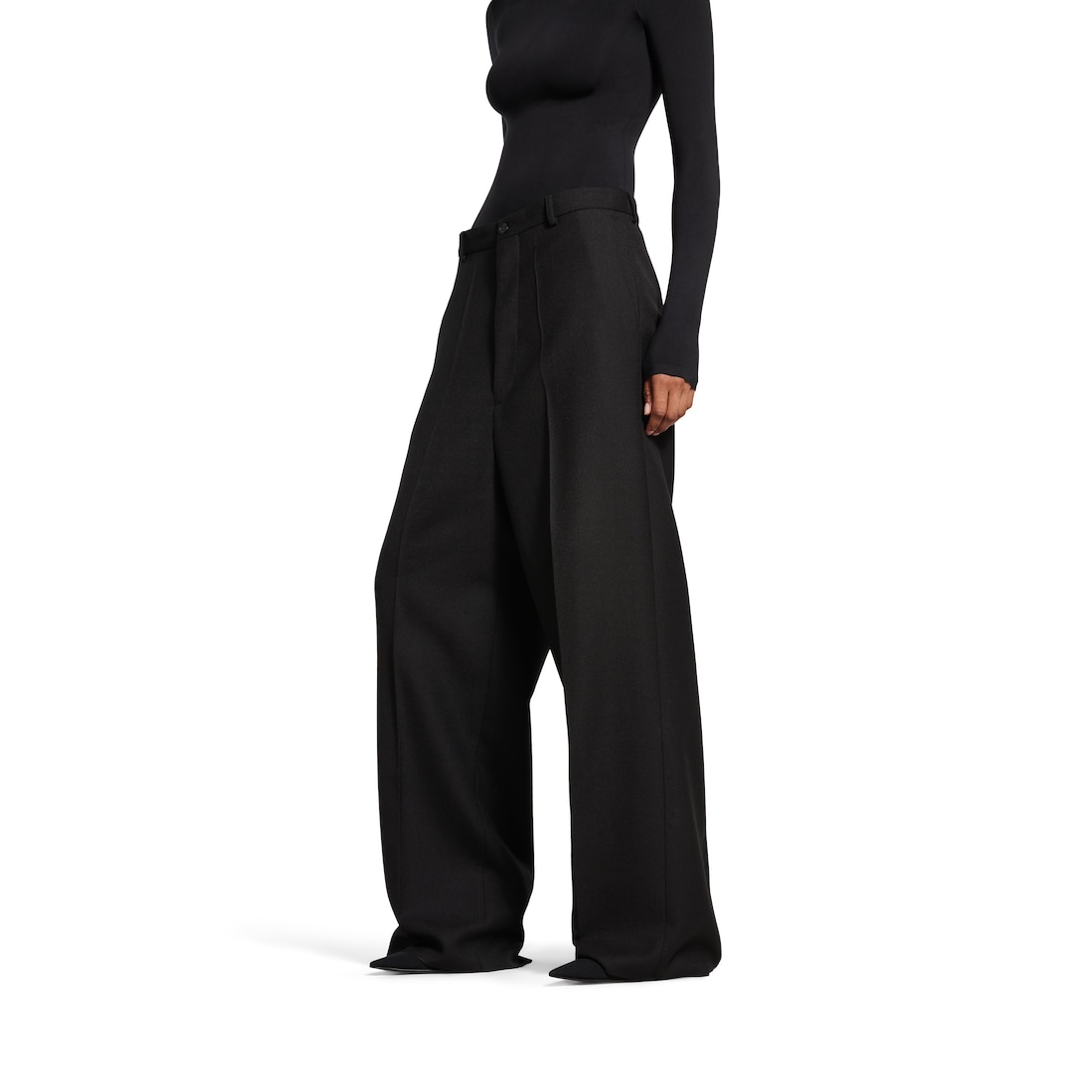 Balenciaga Pantalón Holgado Para Hombre En Negro