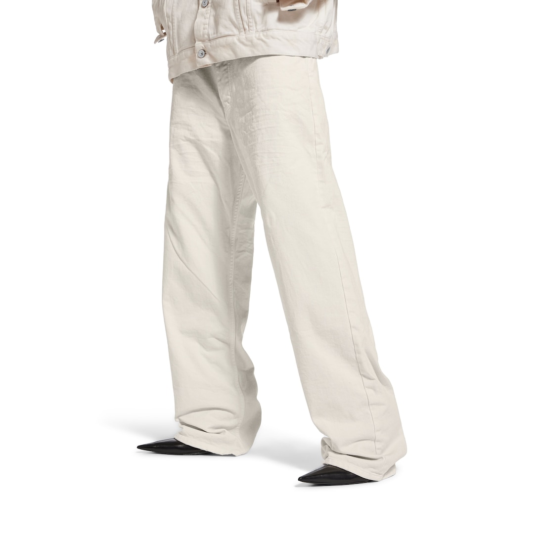 Balenciaga Pantalón Loose Fit Para Mujer En Blanco