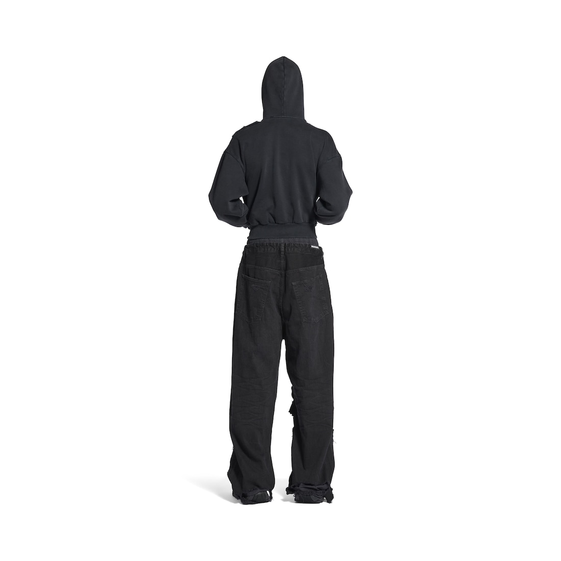 Balenciaga Pantalón Pyjama Patchwork En Negro