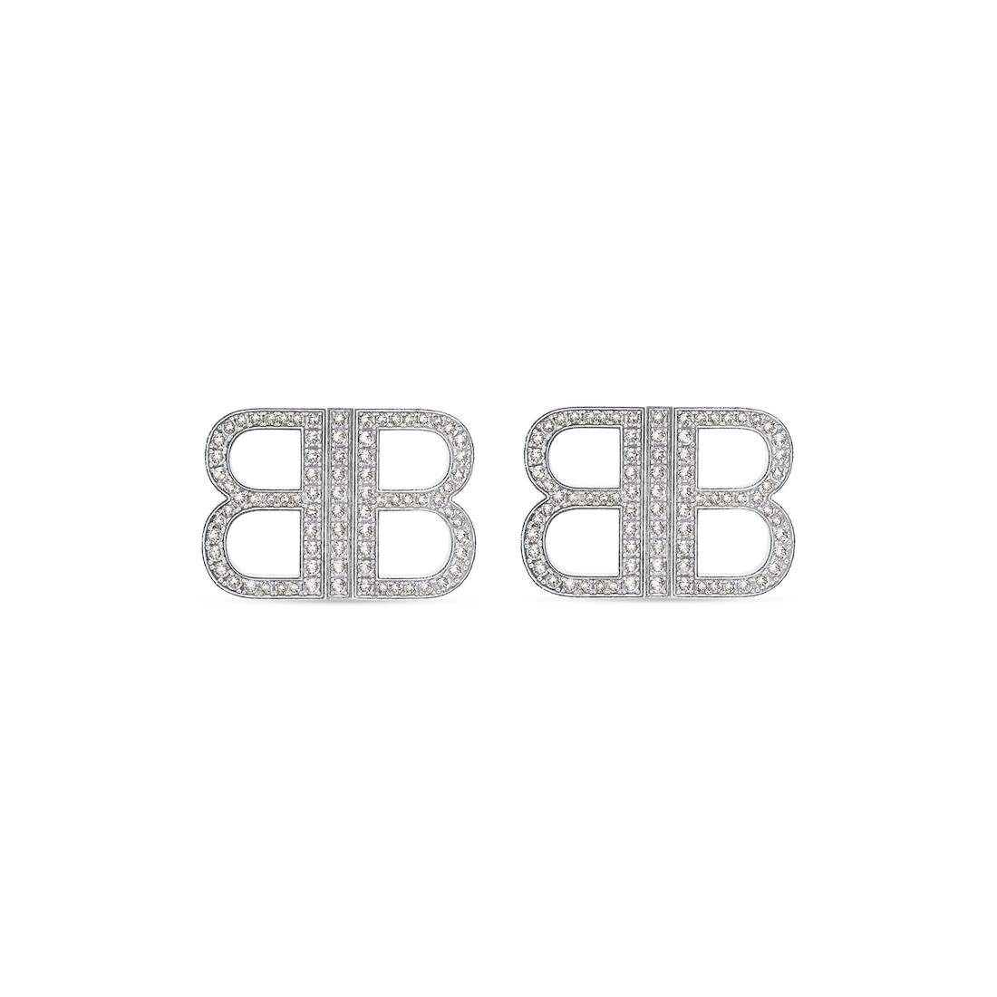 Balenciaga Pendientes Bb 2.0 Para Mujer En Plata