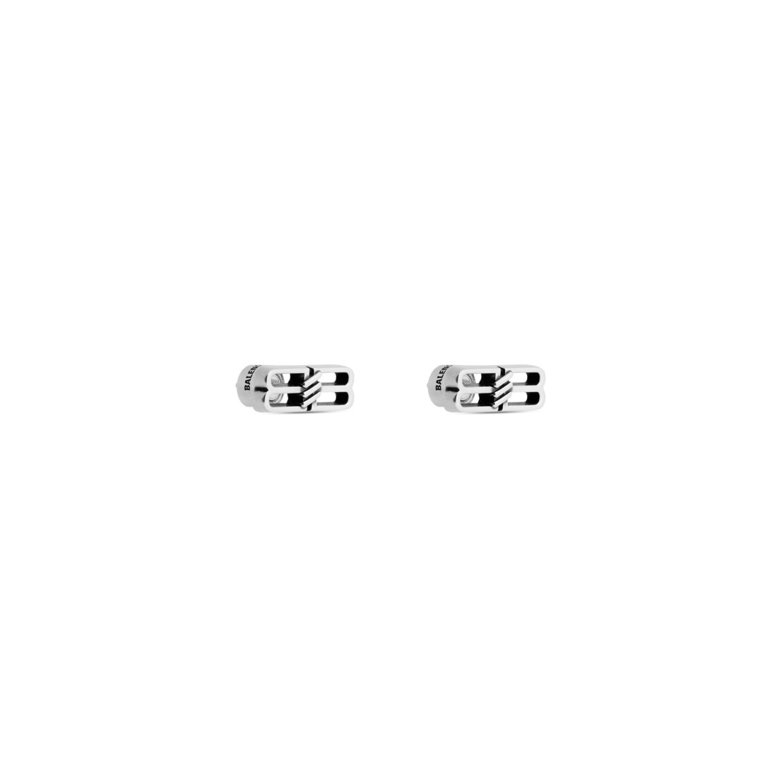 Balenciaga Pendientes Bb Icon En Plateado Antiguo