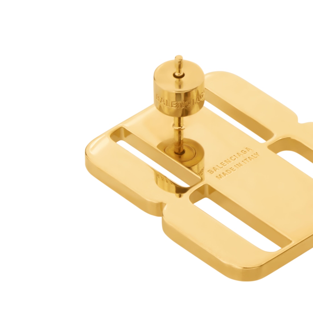 Balenciaga Pendientes De Botón Nano En Dorado