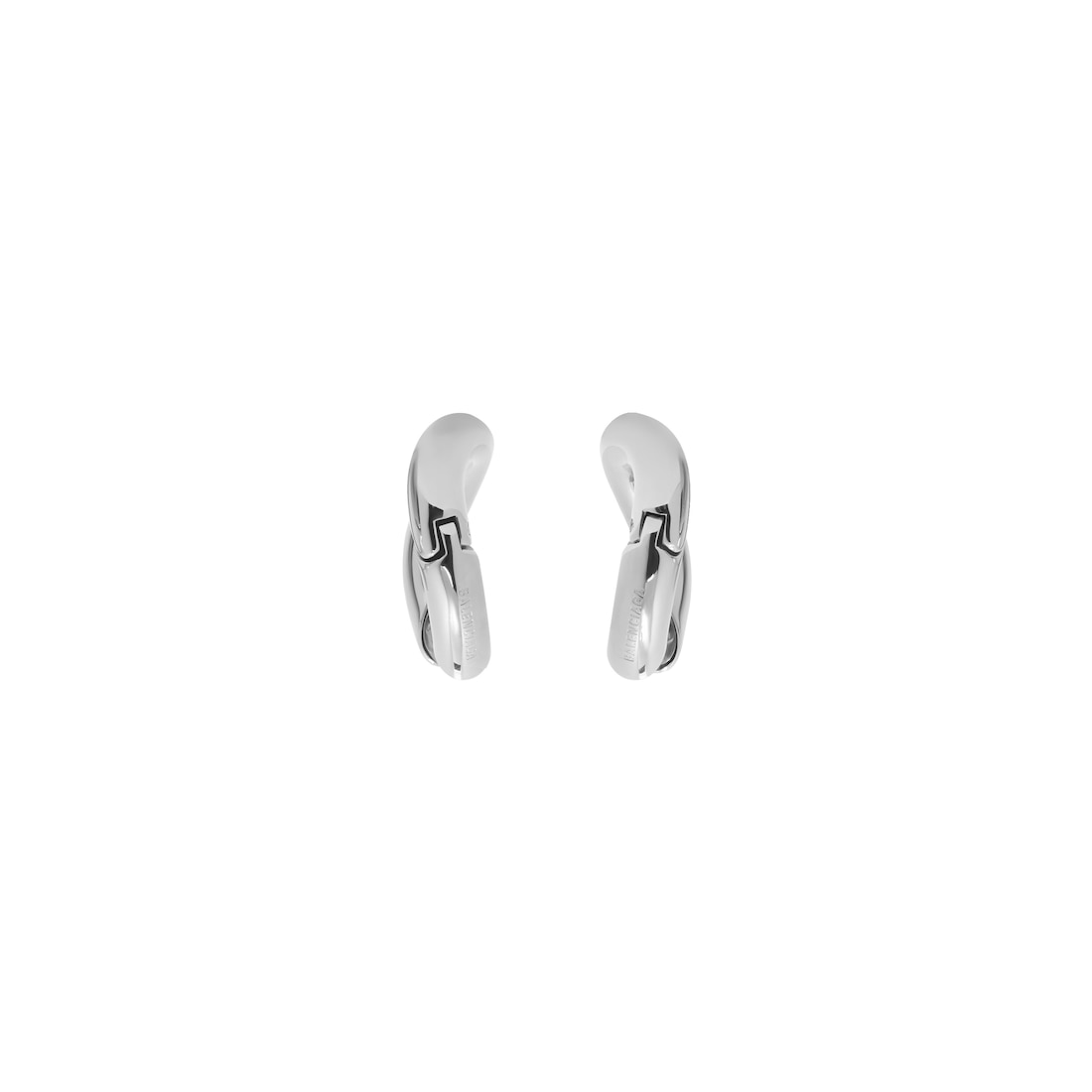 Balenciaga Pendientes Loop Para Mujer En Plata
