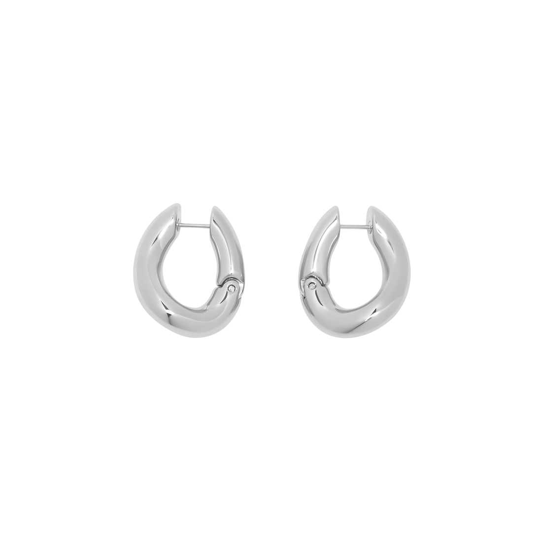 Balenciaga Pendientes Loop Para Mujer En Plata