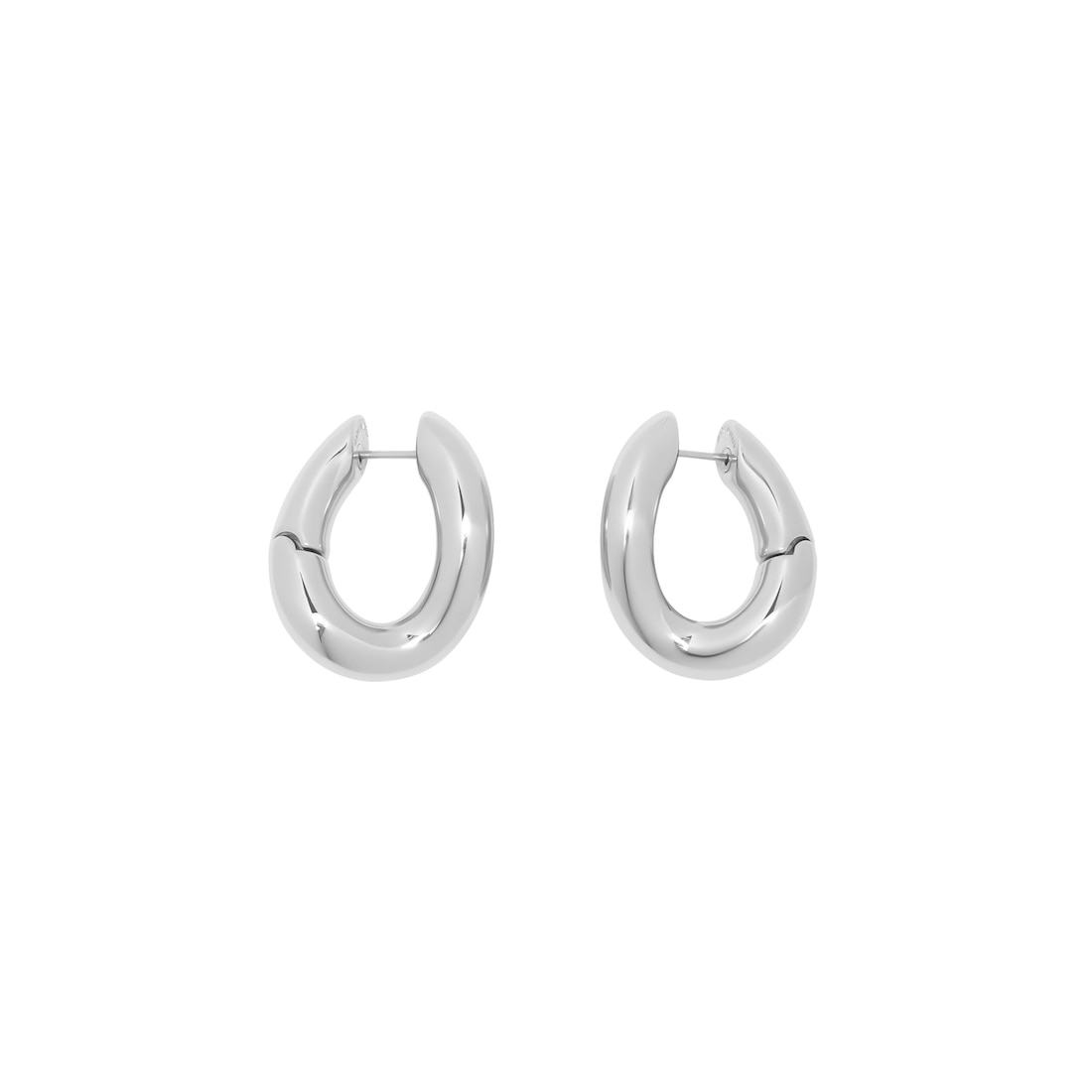 Balenciaga Pendientes Loop Para Mujer En Plata