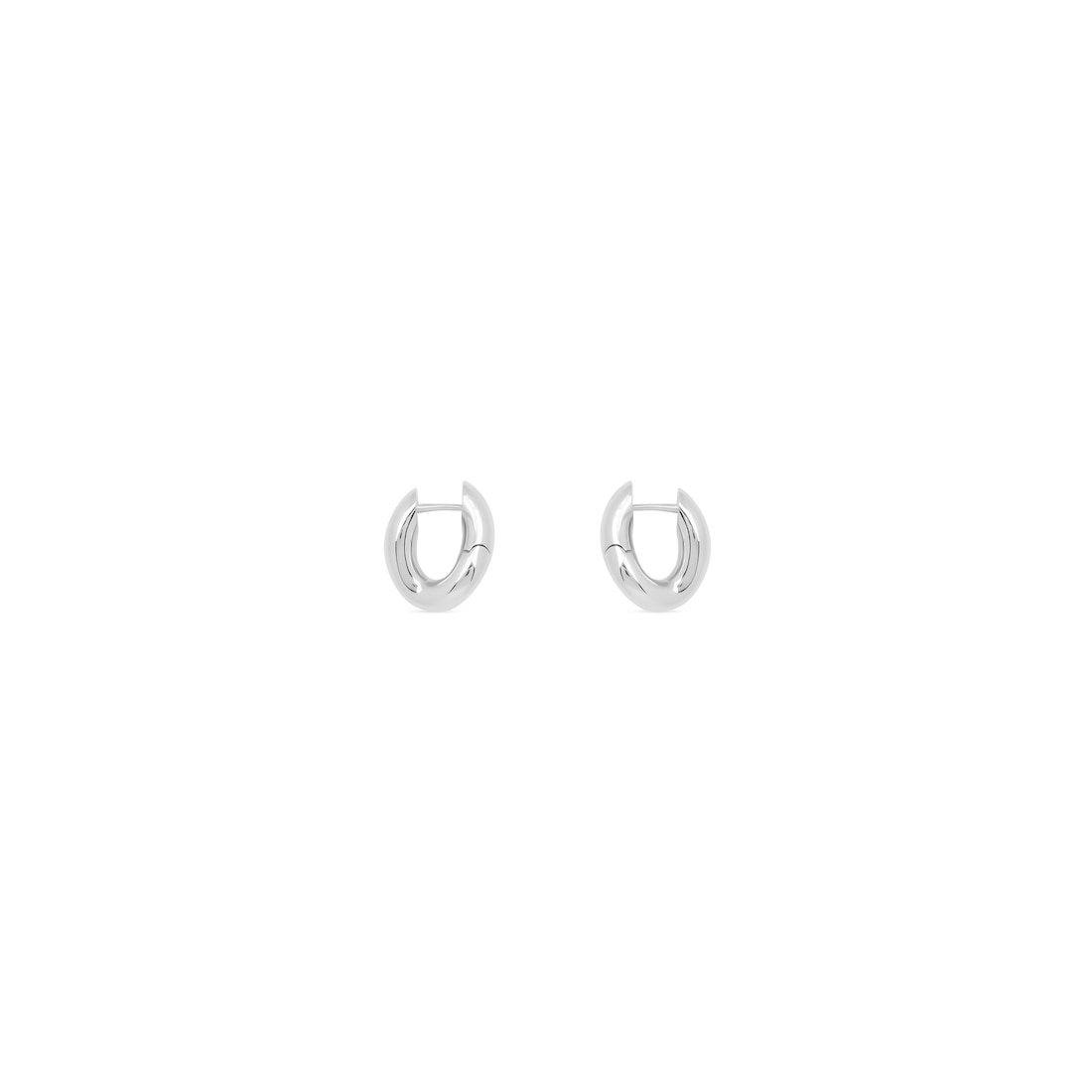 Balenciaga Pendientes Loop Xxs Para Mujer En Plata