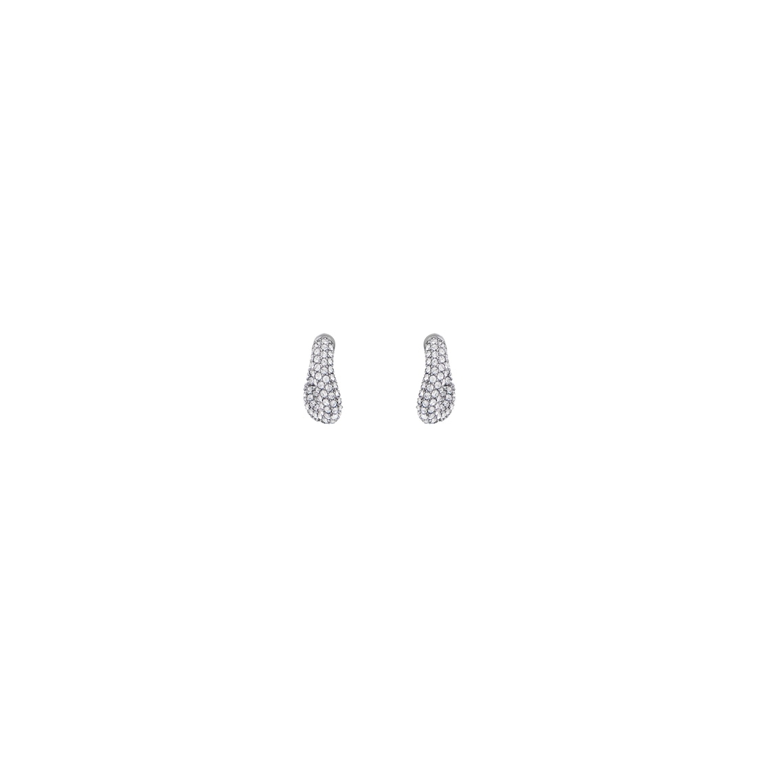 Balenciaga Pendientes Loop Xxs Para Mujer En Plata