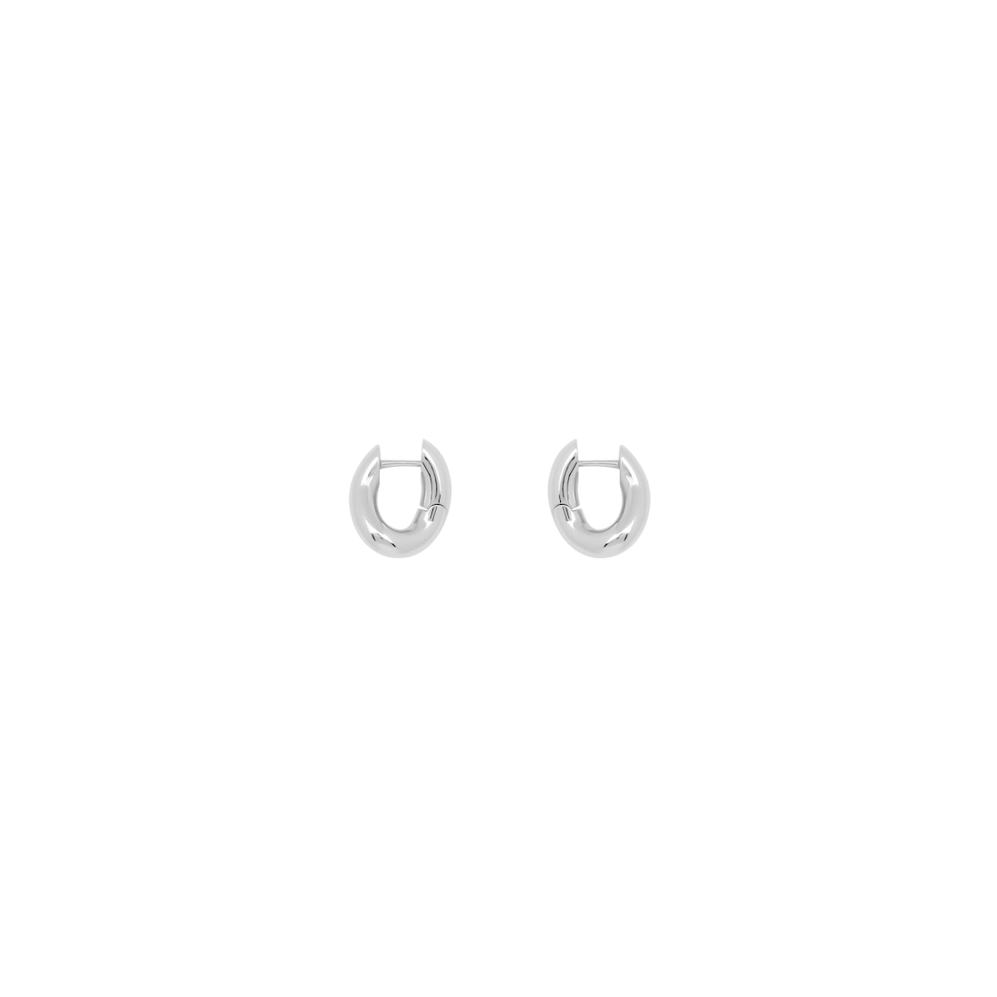 Balenciaga Pendientes Loop Xxs Para Mujer En Plata
